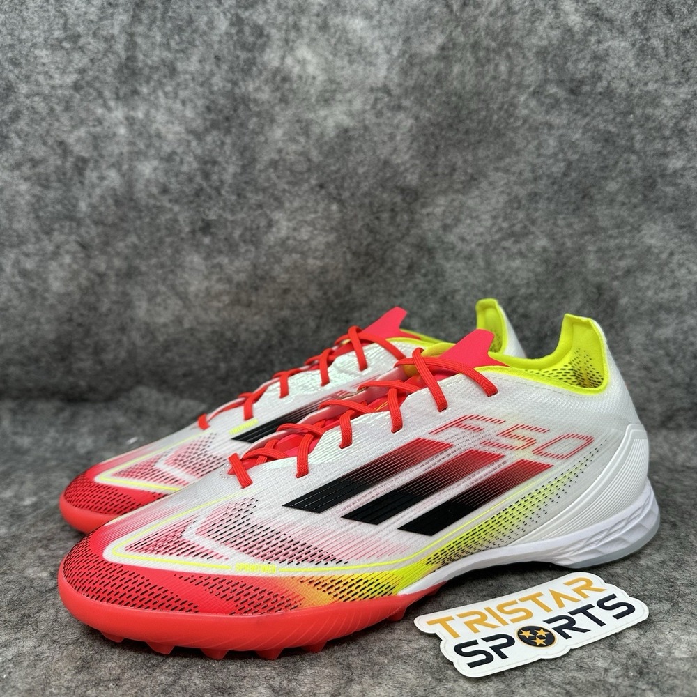 Adidas F50 Pro TF Soccer Shoes Mens Size 7 Womens Sz 8 Pure Victory Turf IE1220